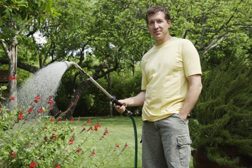 Professional gardening insurance and safety practices in Greenford