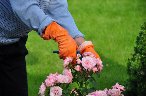 Example Gardeners Greenford job showing cubic-yard waste pricing